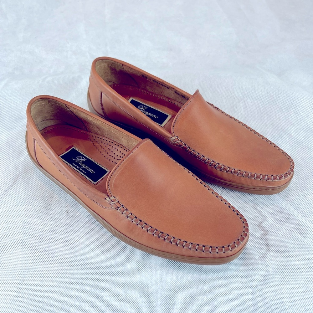 Bragano Tan Loafers 8.5